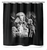 Electro Wave Shower Curtain